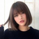 Korean Short Hair Styles With Blunt Bangs 