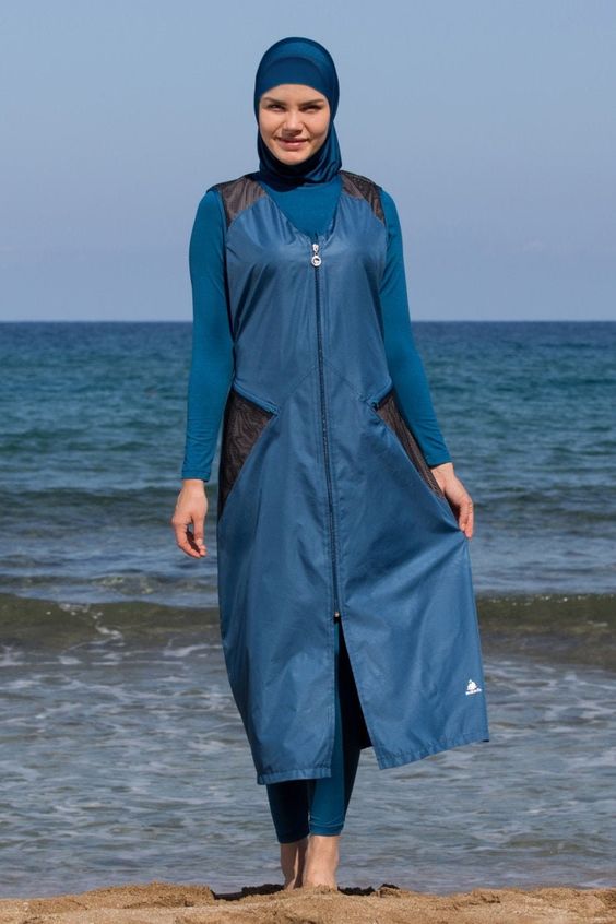 Burkini with a head cover