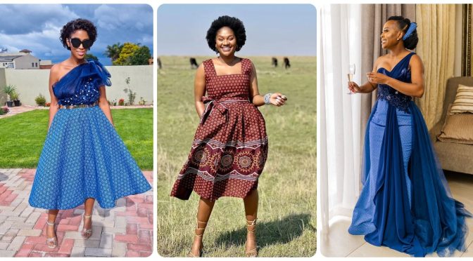 Elegant Shweshwe Dresses For Makoti 2023 For Women