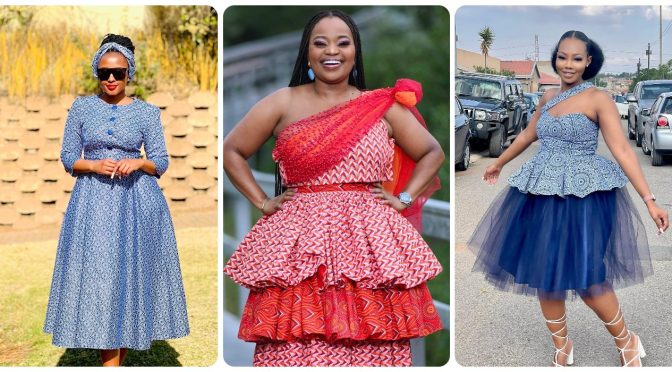 Amazing Traditional Shweshwe Dresses 2024 For Africans