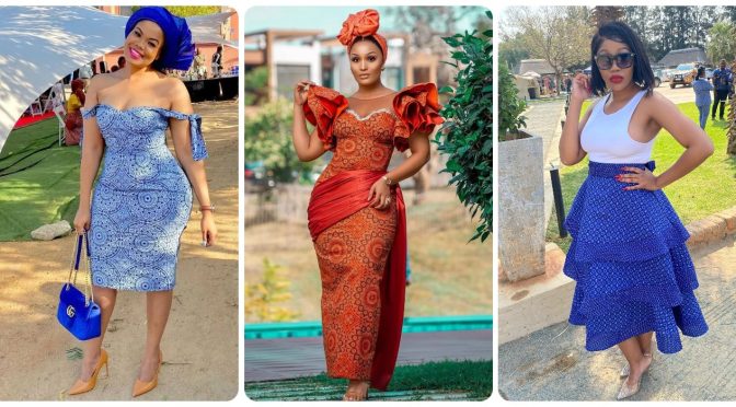 Elegant Tswana Dresses Shimmer in 2024 Festivities